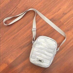 Victoria's Secret Grey Camouflage Crossbody Bag